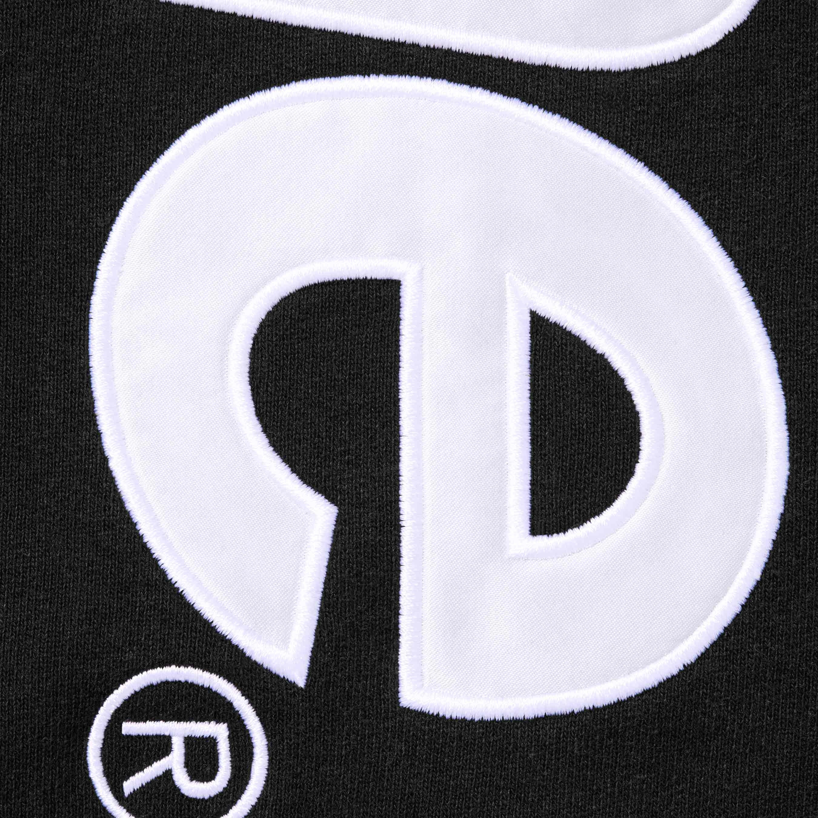 Satin Appliqué Hooded Sweatshirt view 7